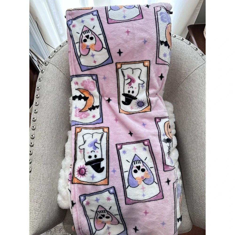 Betsy Johnson Pink Halloween Ultra Plush Throw Blanket 50 X 70“￼